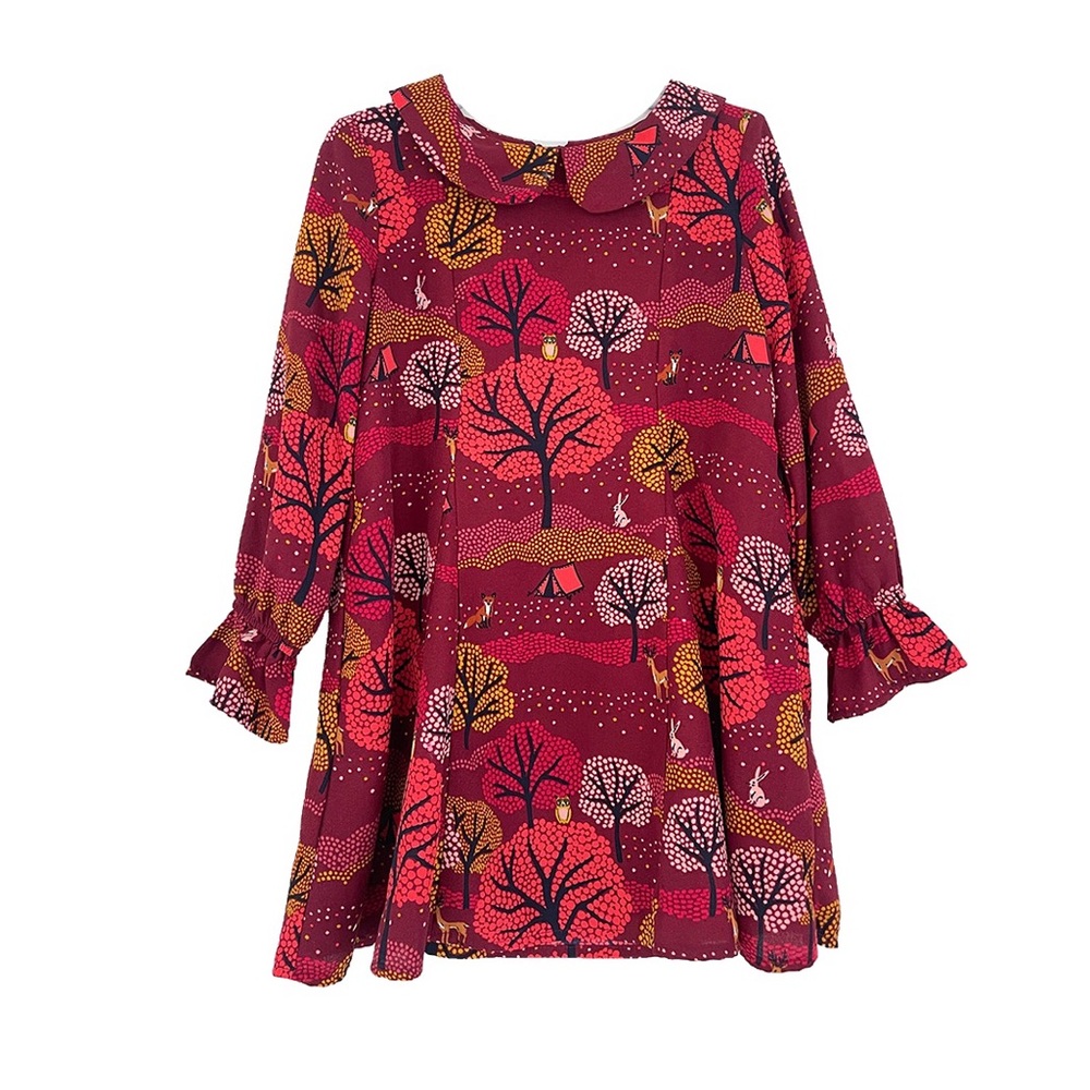 Genuine Kids Woodland Peter Pan Collar Dress 5t